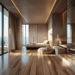 Sunlit Minimalist Bedroom Retreat
