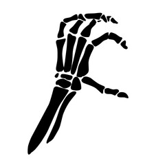 skeleton hand illustration