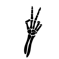skeleton hand illustration