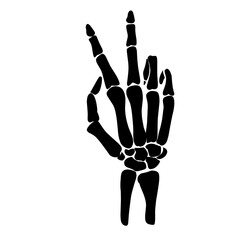 skeleton hand illustration