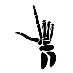 skeleton hand illustration