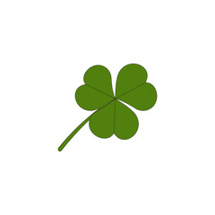 Fototapeta premium Leaf clover icon vector illustration. Shamrock isolated on white background