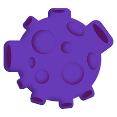 Illustration of violet space