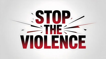 Stop Violence: Activism Awareness Campaign Graphic for Prevention and Social Change Advocacy