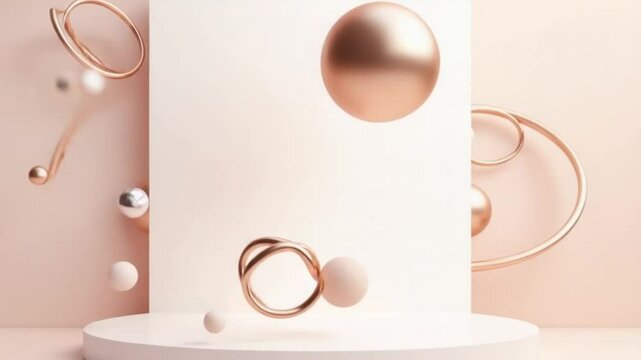 Minimalist Abstract Background An ethereal and sleek backdrop featuring a square surface surrounded