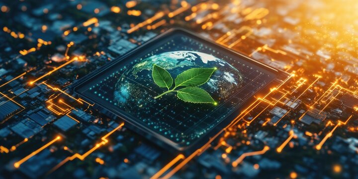 Sustainable technology, a future of digital growth for a healthy planet.
