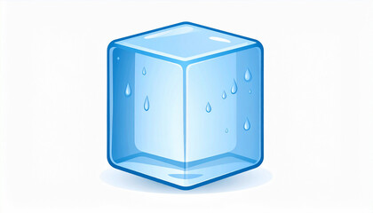 ice cube melting vector