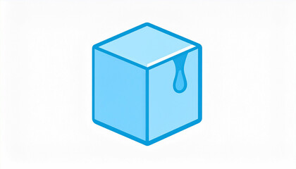 ice cube melting vector