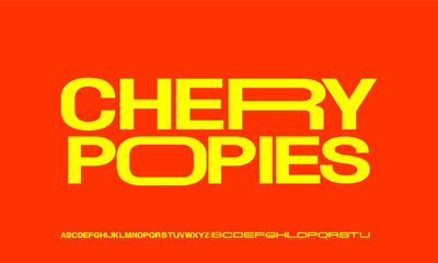 Modern Font. Upper case Typography urban style alphabet condensed fonts for fashion, sport, technology, digital, movie, logo design, vector illustration