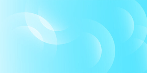 Minimalist banner background, pastel colorful, Light Blue gradations. Circle effect style geometric, abstract background. Vector Illustration eps10