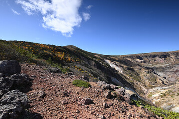 Zao mountain ridge, Miyagi, Tochigi, Japan