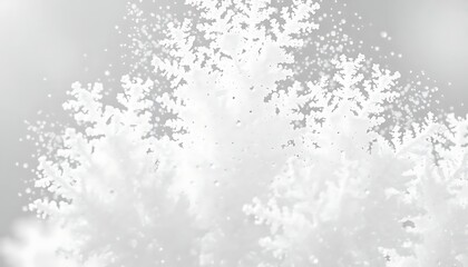 Obraz premium Elegant winter background featuring delicate snowflake patterns in silver hues