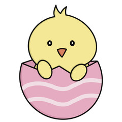 Chick with Easter egg