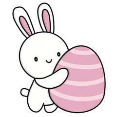 Rabbit with Easter egg 