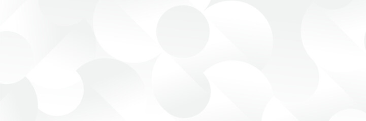 Abstract pattern white geometric banner design background.