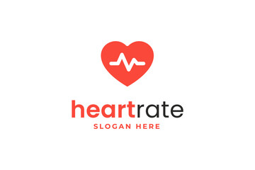 heart rate logo icon 