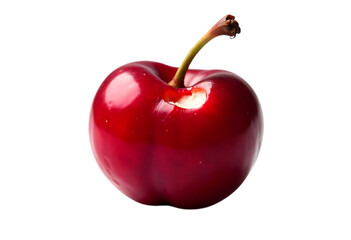 Vibrant Red Cherry A Close-Up of Nature's Sweetness