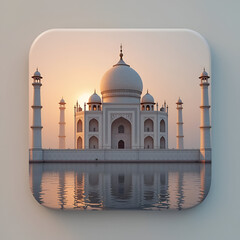 Taj Mahal at Sunrise Logo