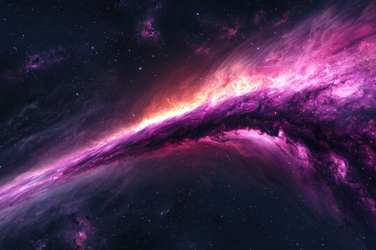 Vibrant Cosmic Nebula with Stars in Deep Space Space nebula cosmos universe astronomy starry stars cosmic deep space out - Powered by Adobe