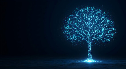 digital tree,  binary code,  data tree, Digital Tree of Knowledge Binary Code Tree