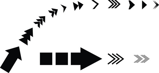 black and white arrow Arrows isolated on transparent background. Black Arrow icon png. arrow icon for your