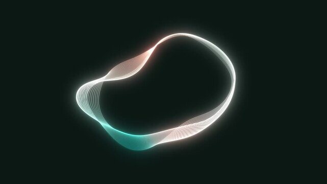 Abstract background black green and beige wavy neon glowing lines, bright color gradient shapes, business cover music cover poster cover