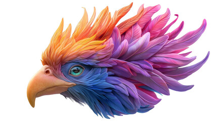 Obraz premium A colorful tropical bird with an exceptionally long beak in its natural habitat vivid