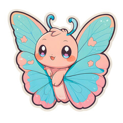 butterfly on white background