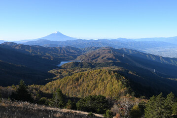 Climbing  Mount Daibosatsurei, Yamanashi, Japan