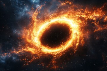 Swirling Cosmic Energy Vortex and Black Hole in Space Nebula space cosmos universe galaxy nebula star stars astronomy sc