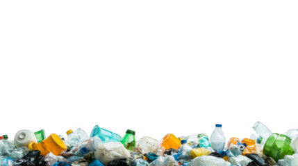 Garbage pile in darkness, a stark representation of waste and environmental pollution