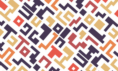 Background with colorful lines shapes abstract stylish mosaic flat design.