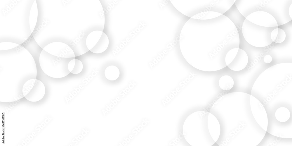 Poster modern abstract white background with transparent layers triangle shape with shadow. white color tec