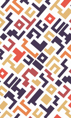 Background with colorful lines shapes abstract stylish mosaic flat design.