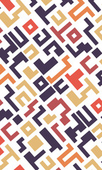 Background with colorful lines shapes abstract stylish mosaic flat design.