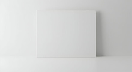 Fototapeta premium blank, canvas, mockup, Blank White Canvas Mockup in Minimalist Room