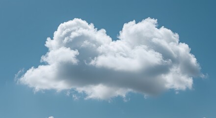 Obraz premium Cloud on Blue Sky Background