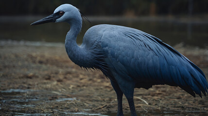 Fototapeta premium Blue Crane closeup photo