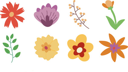 Flower Vector Illustration, Bloom in Vectors, Floral Design in Vector Art