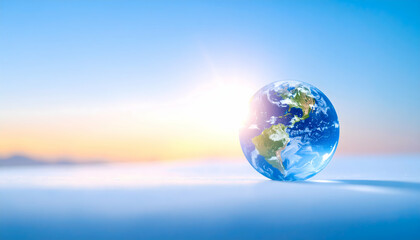 Surreal Colorful Earth Sunrise Landscape