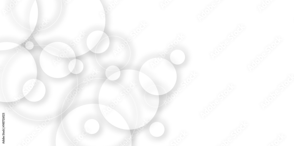Poster modern abstract white background with transparent layers triangle shape with shadow. white color tec
