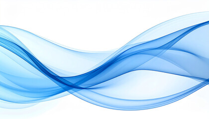 Obraz premium Abstract Blue Waves: Captivating blue waves flow gracefully, exuding a sense of fluid elegance and dynamic movement. A perfect visual for conveying motion, tranquility, and sophistication.