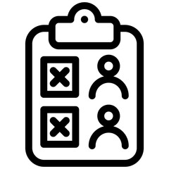 Hiring Process Line Icons. Recruitment, Job Application, Interview, CV Review, Onboarding and HR Vector Symbols