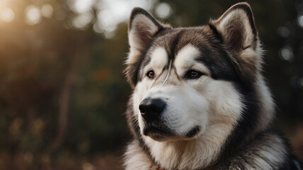 Obraz premium Alaskan Malamute Dog photo