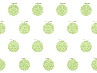 メロンのシームレスパターン　B-1