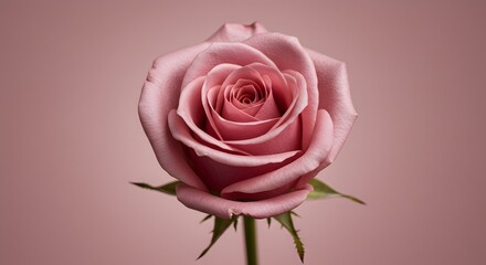 Pink Rose Blossom Close Up