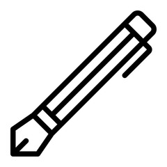 fountain pen line icon