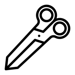 scissors line icon