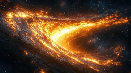 Swirling Cosmic Energy Vortex in Deep Space space universe galaxy nebula stars cosmos cosmic astronomy science black hol