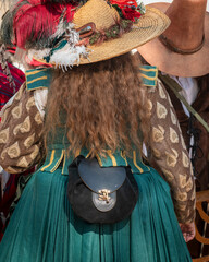 Women dressed in a Renaissance costume